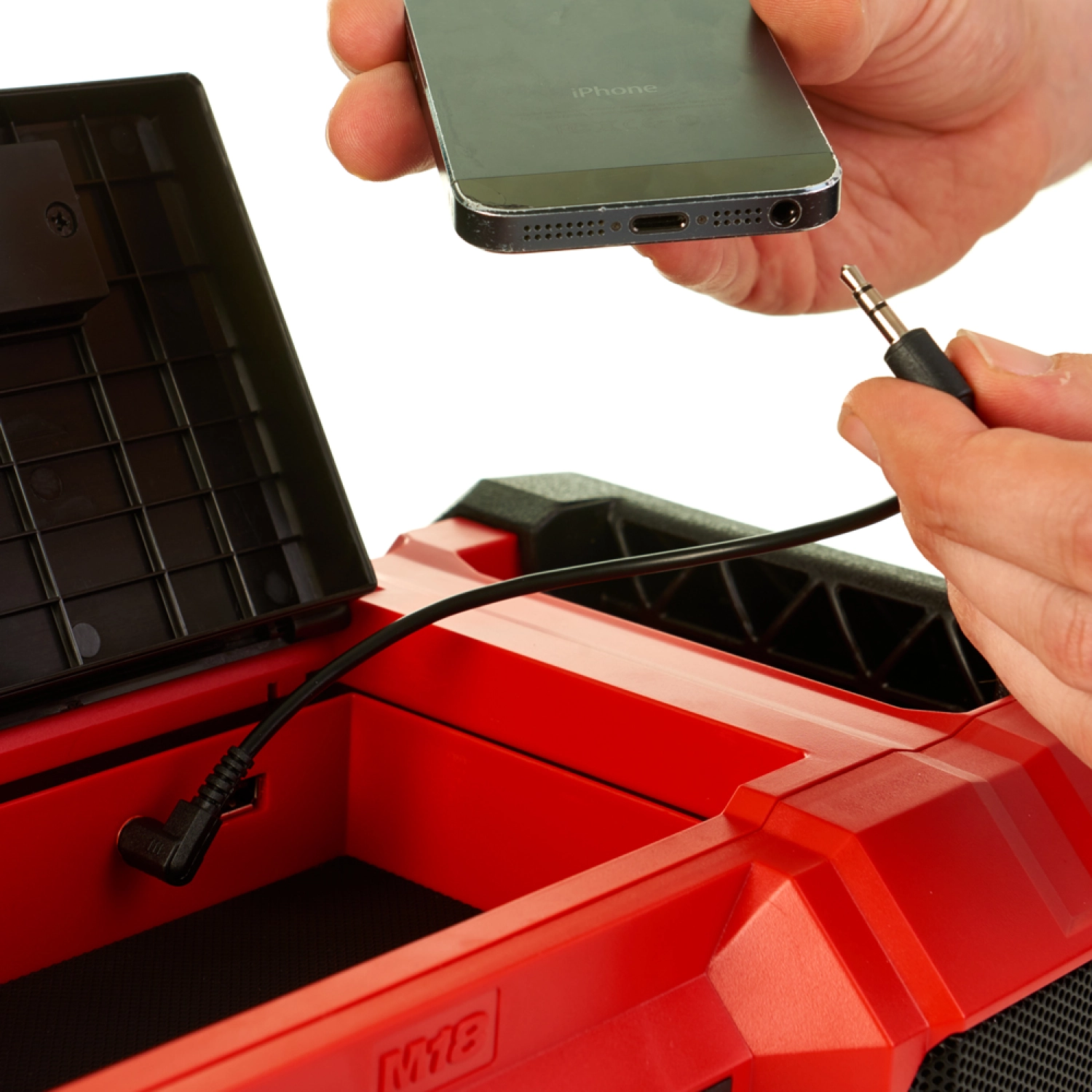 Milwaukee M18 JSR DAB -0 18V Li-Ion Accu bouwradio body - DAB  - werkt op netstroom & accu