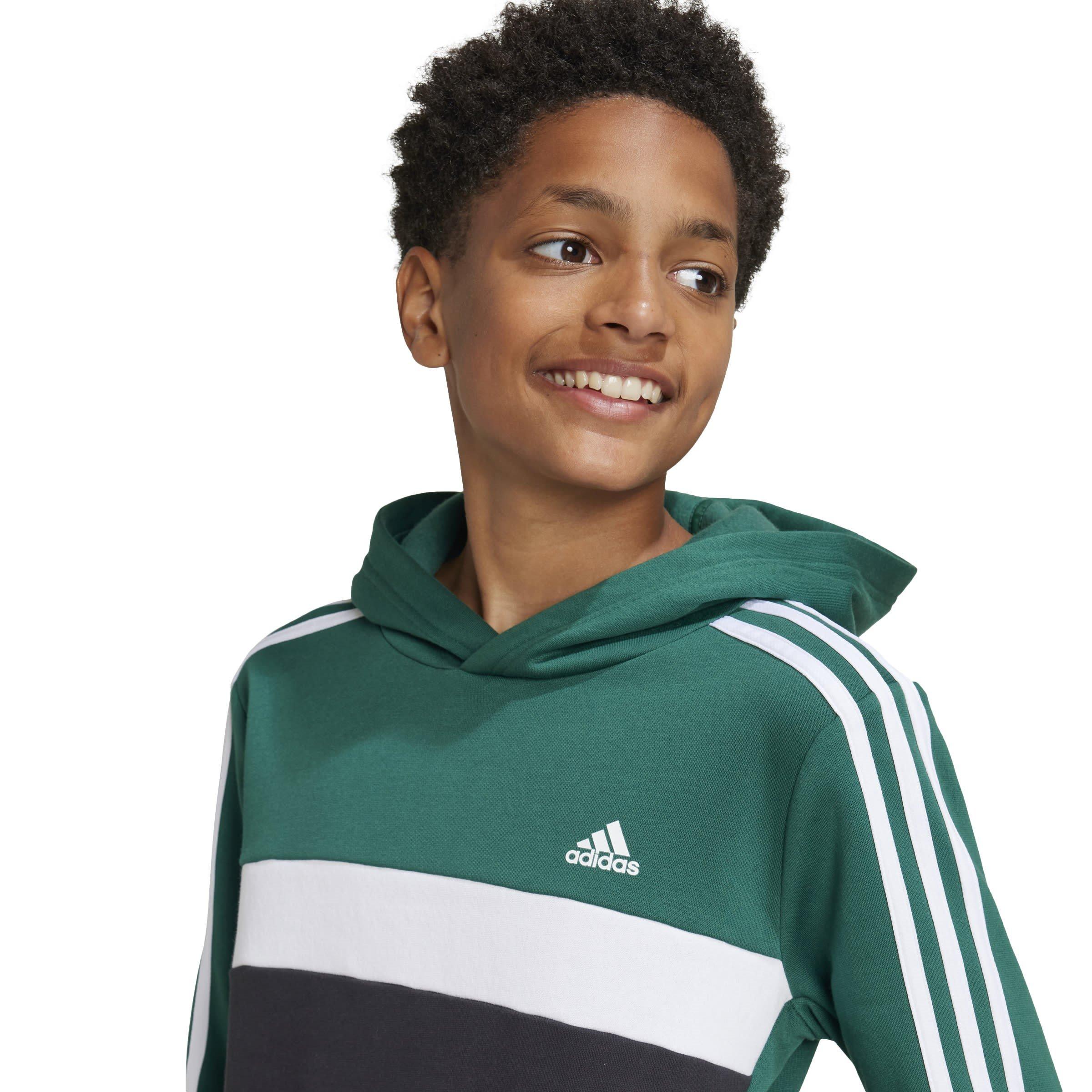 adidas Tiberio 3-Stripes Colourblock Hoodie Juniors