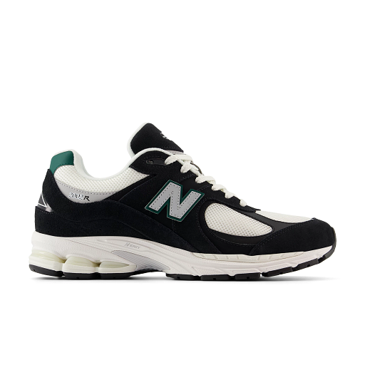 New Balance 2002R Sneakers, Black/Marsh Green, 45