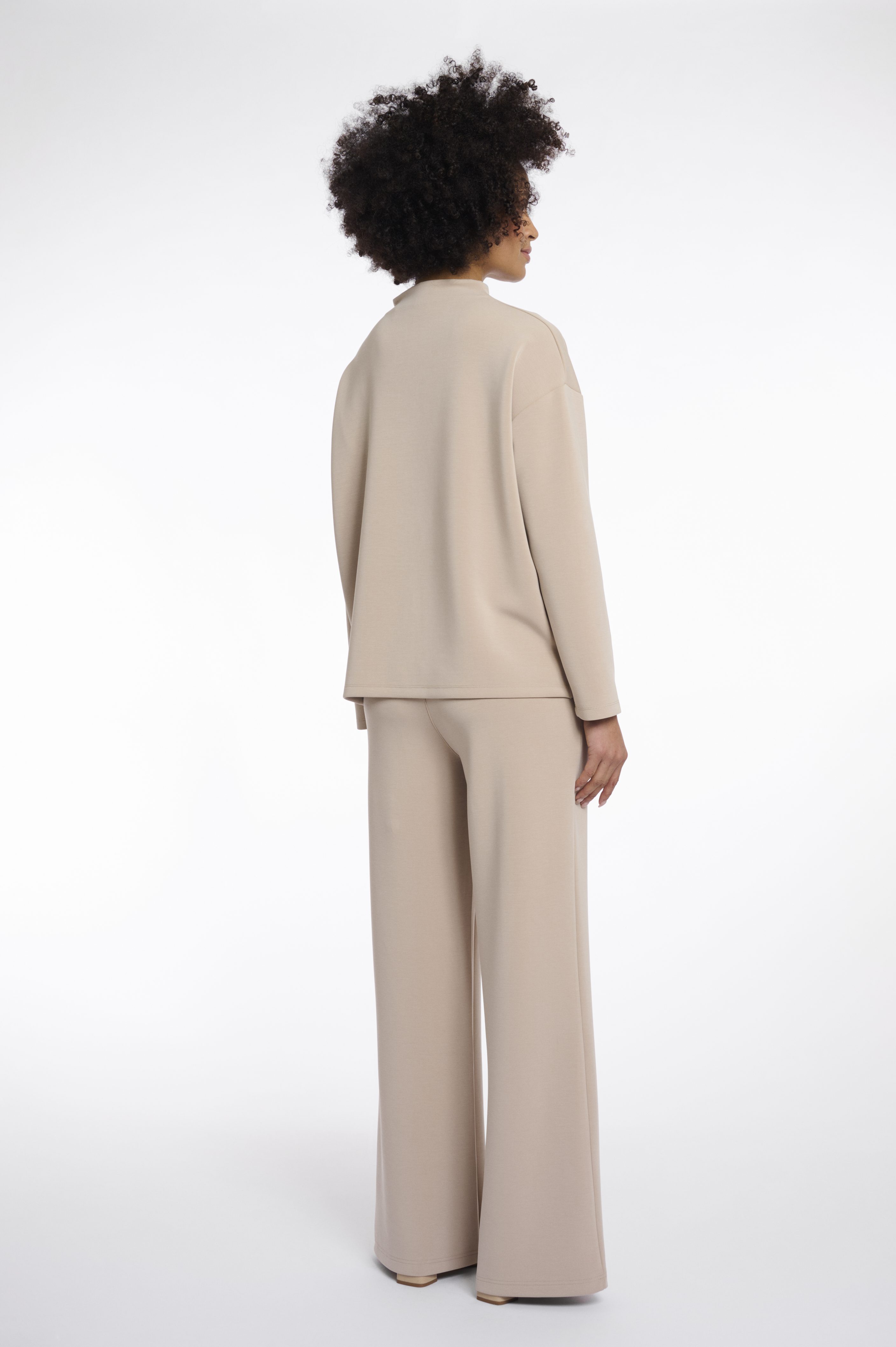 Rino & Pelle - Hanne Wide Top Long Sleeves Mock Neck - Desert
