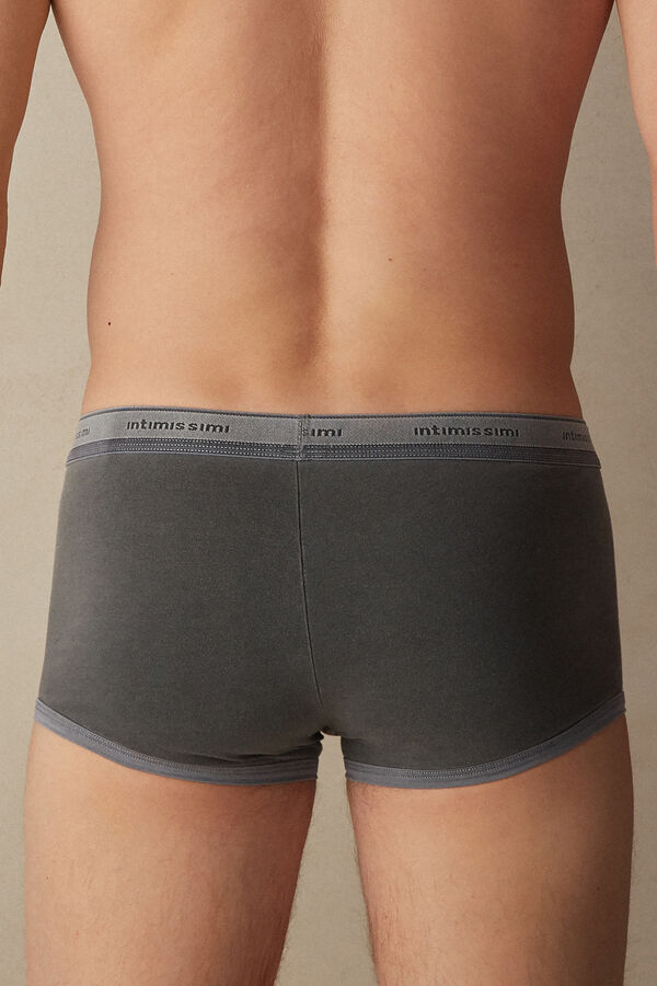 Cuecas boxer tingidas em peça com elastano e algodão Supima®