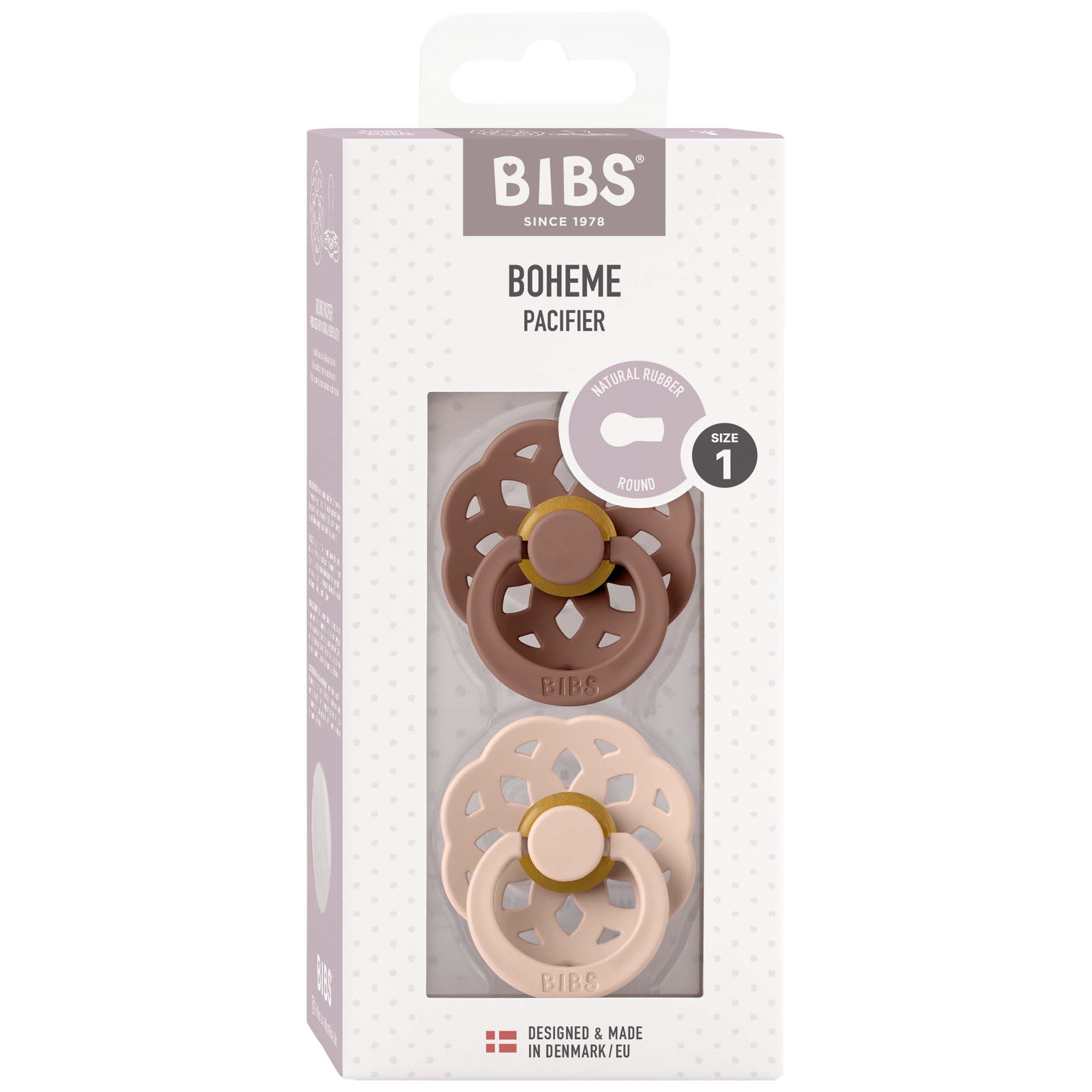 Bibs fopspeen Boheme size 1 bruin