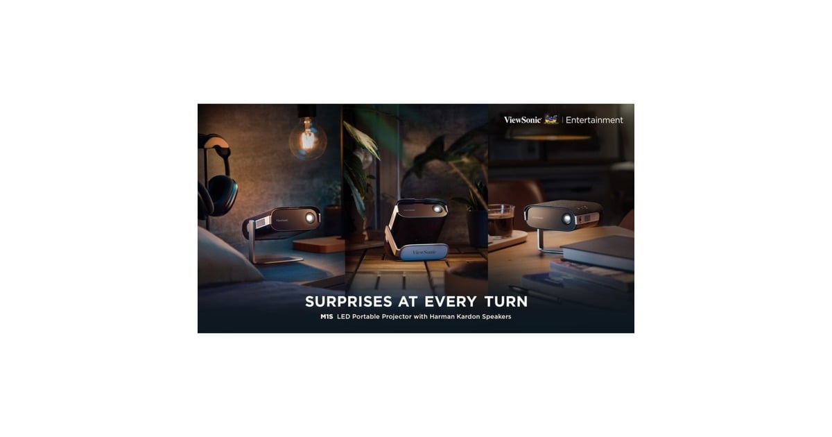 ViewSonicDraagbare ledprojector met Harman Kardon-luidsprekers  (Zwart, HDMI, audio)