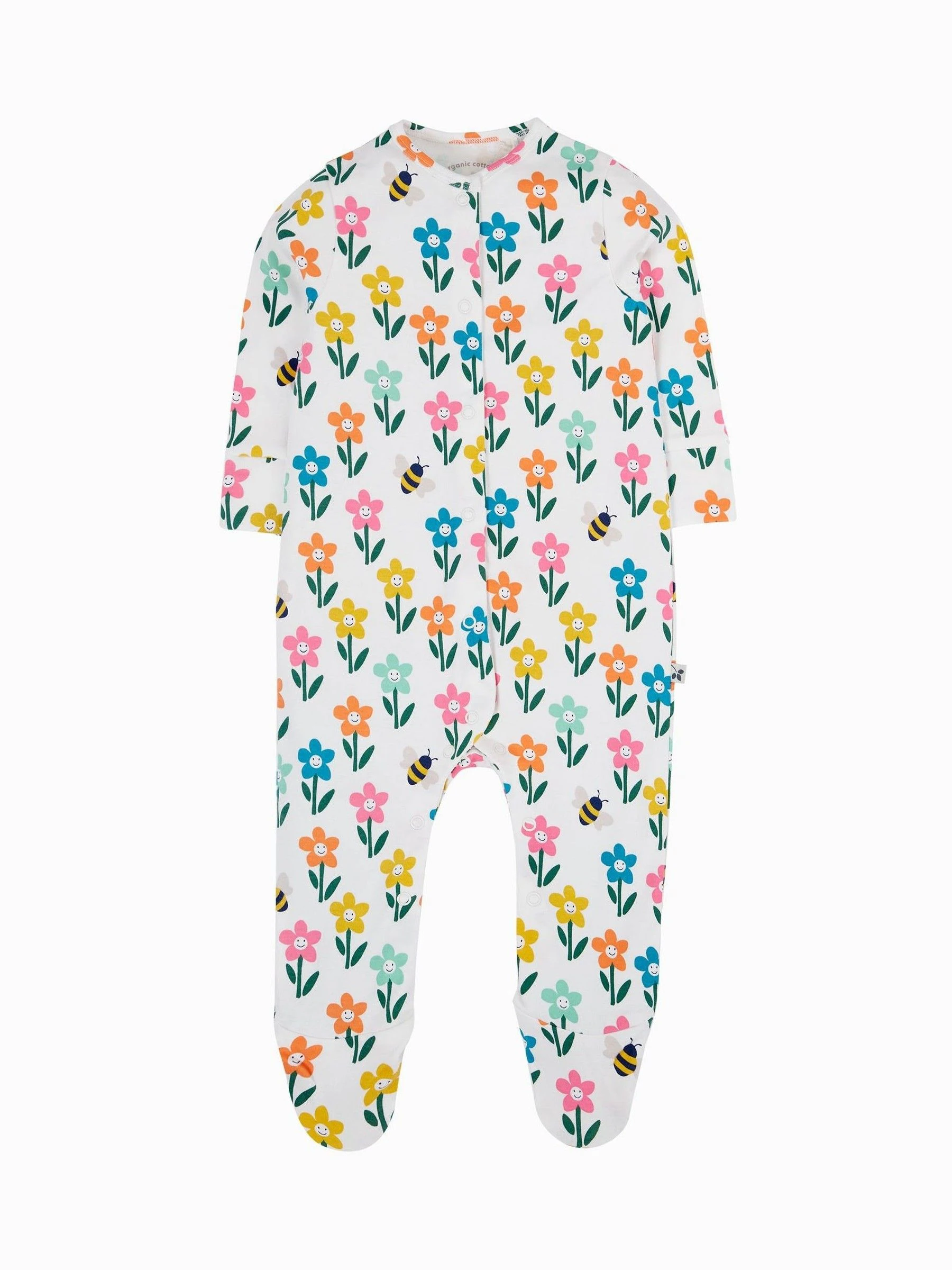 Krijtwit - Frugi Lief Kerstmis Pyjama