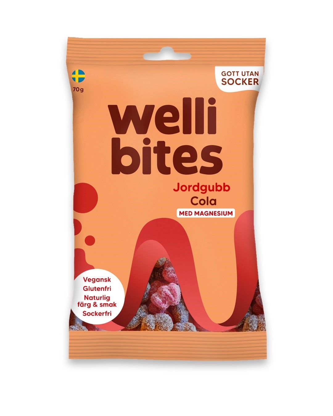 Wellibites Jordbær og Cola