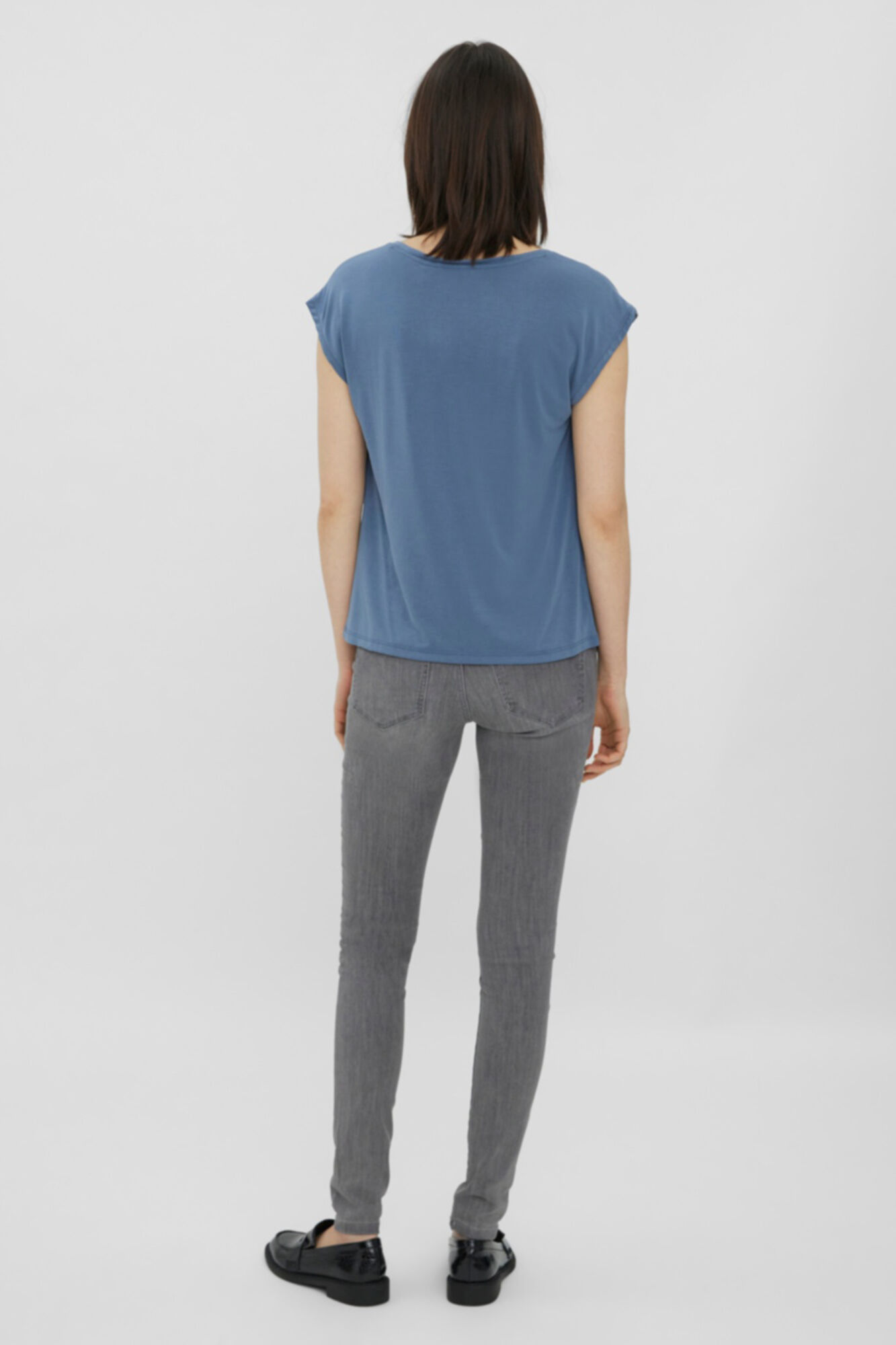 Camiseta fluida - Azul