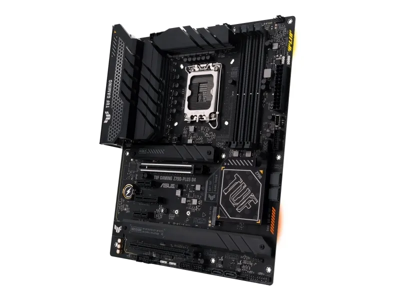 ASUS TUF GAMING Z790-PLUS D4 - Bundkort - ATX - LGA1700 sokkel - Z790 Chipset - USB-C 3.2 Gen 2x2, USB-C 3.2 Gen2, USB 3.2 Gen 1, USB 3.2 Gen 2 - 2.5 Gigabit LAN, Wi-Fi 6, Bluetooth - onboard grafik (CPU påkrævet) - HD Audio (8-kanaler)