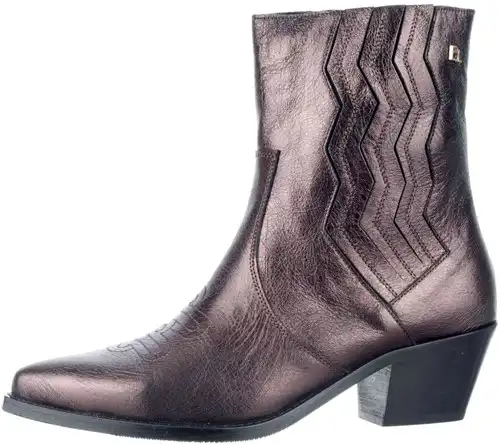 Imke-18 Babouche donkerbruin - maat 43 enkellaars donkerbruin - maat 43 Calandschoen