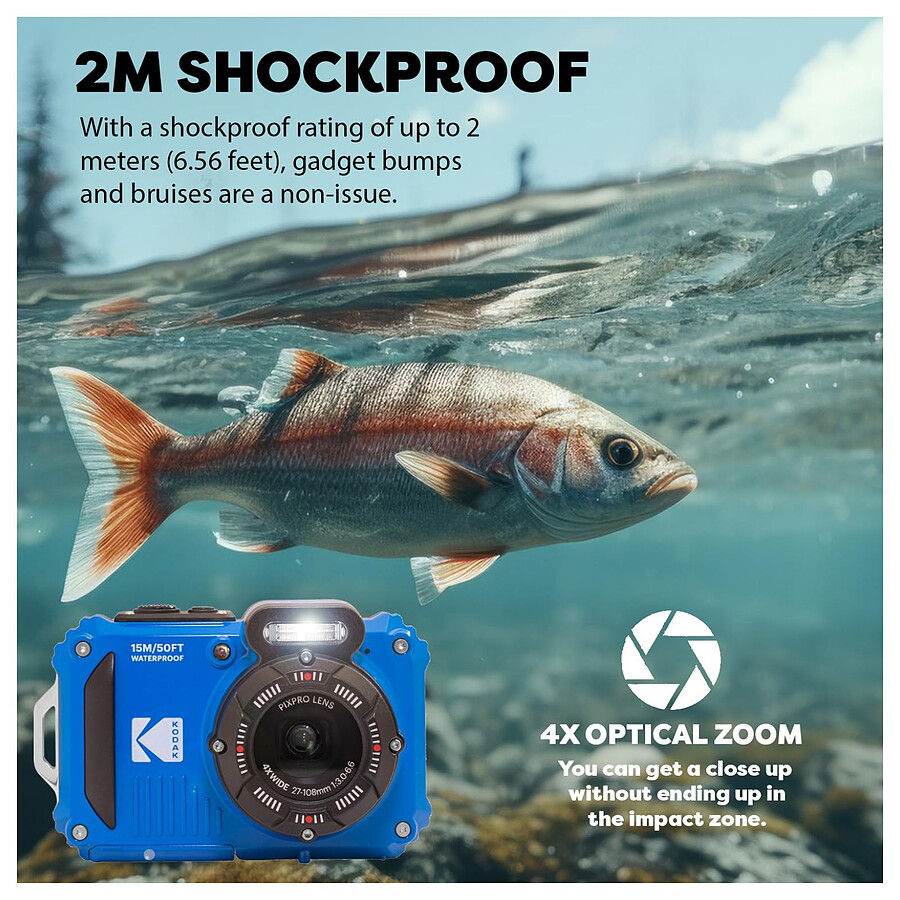 Kodak PixPro WPZ2 Bleu