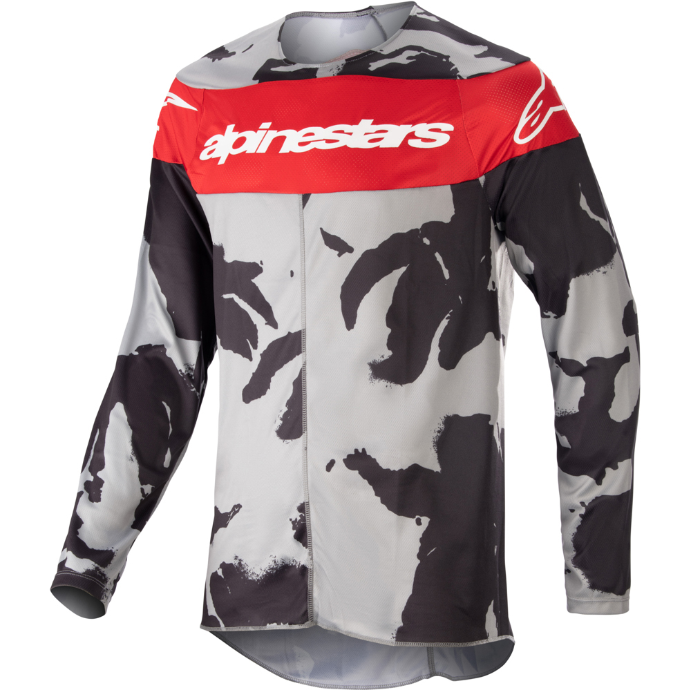 Alpinestars - Maillot Racer Tactical Camouflage Gris / Rouge