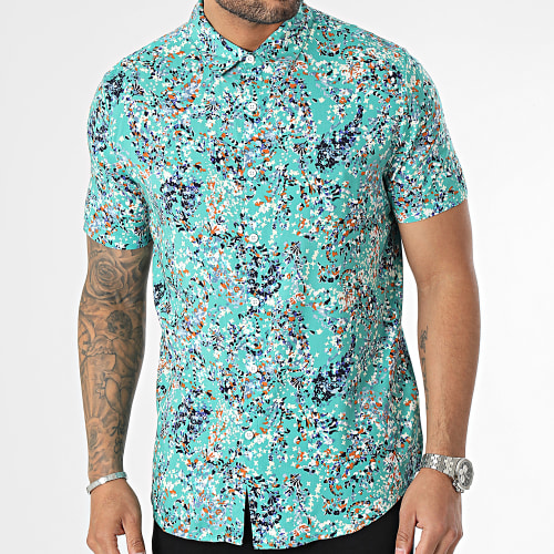 Chemise Manches Courtes Vert