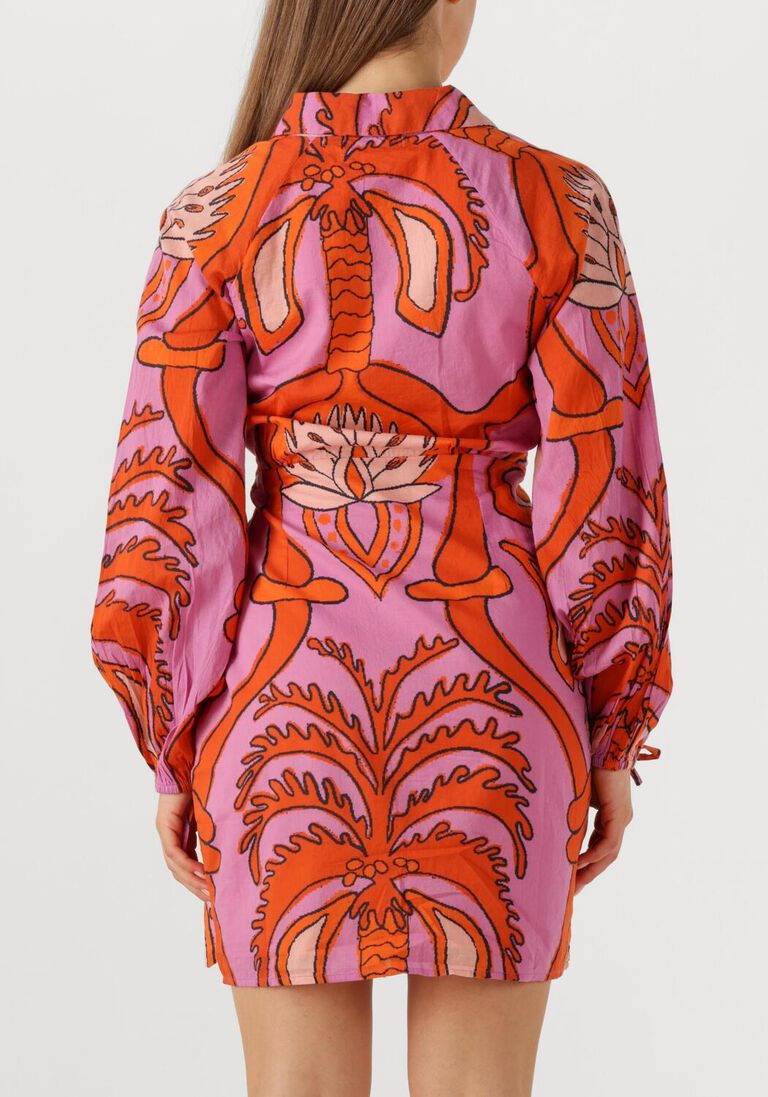 oranje ibana mini jurk dalishi