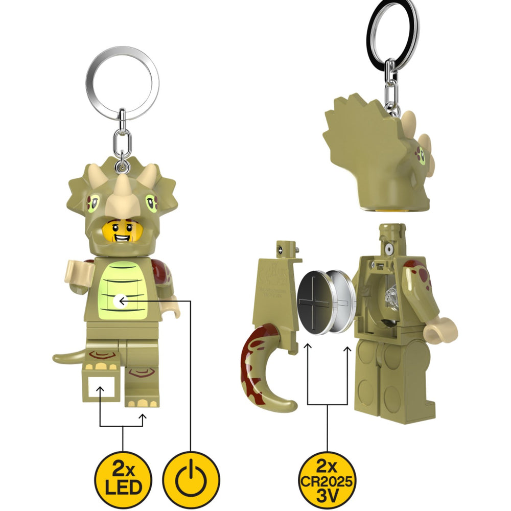Køb Euromic Lego® Minifigurines™ Nøglering Med Lys Triceratops Costume Fan