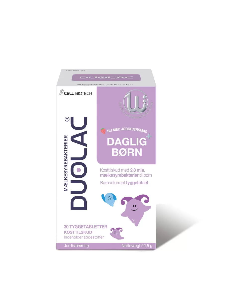 Duolac Daglig  Børn - 30 tyggetabl.