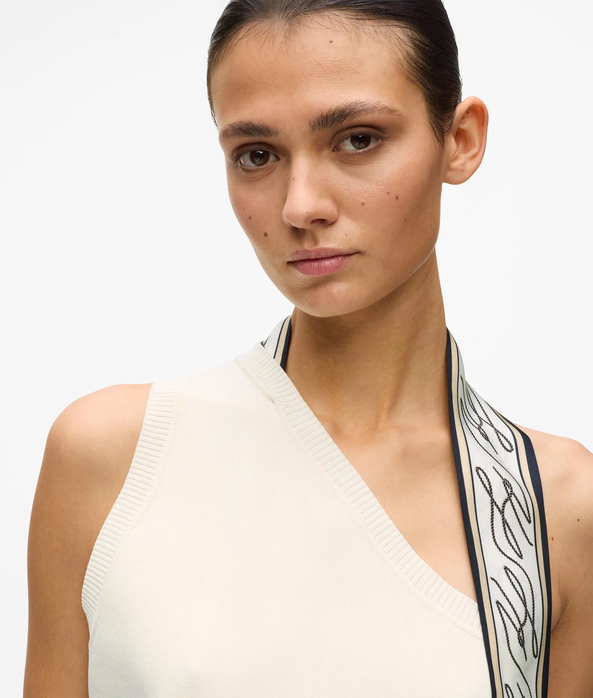 Sjaal gebreide print top