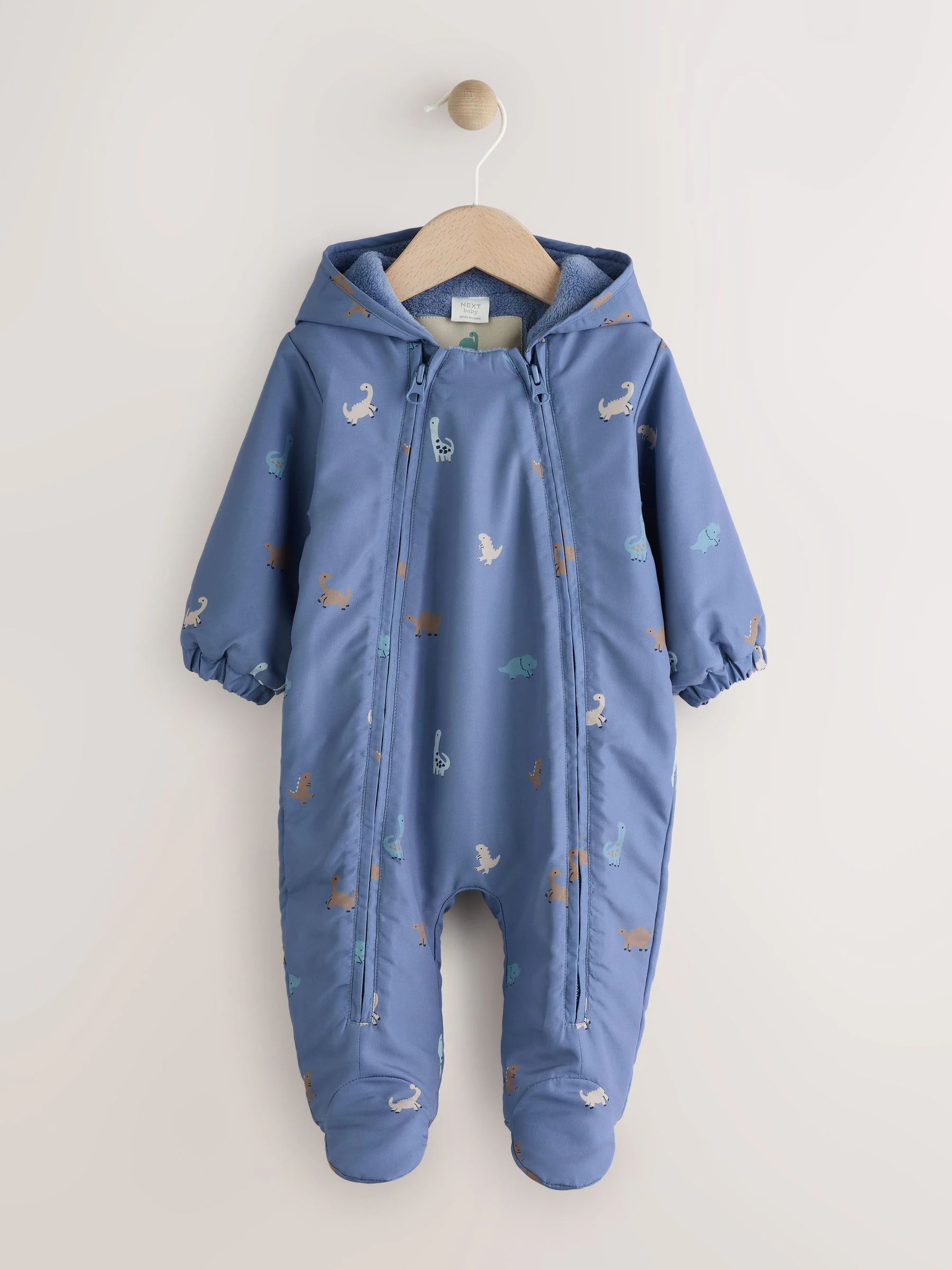 Marineblauw - Baby all-in-one van nylon met capuchon (0mnd -2jaar)