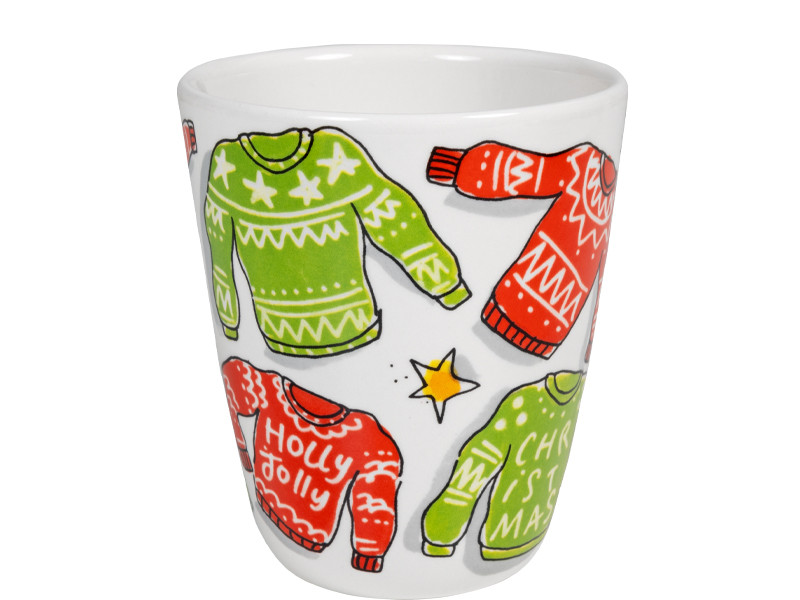 Beker 0.35L Kerst Holly Jolly Sweater
