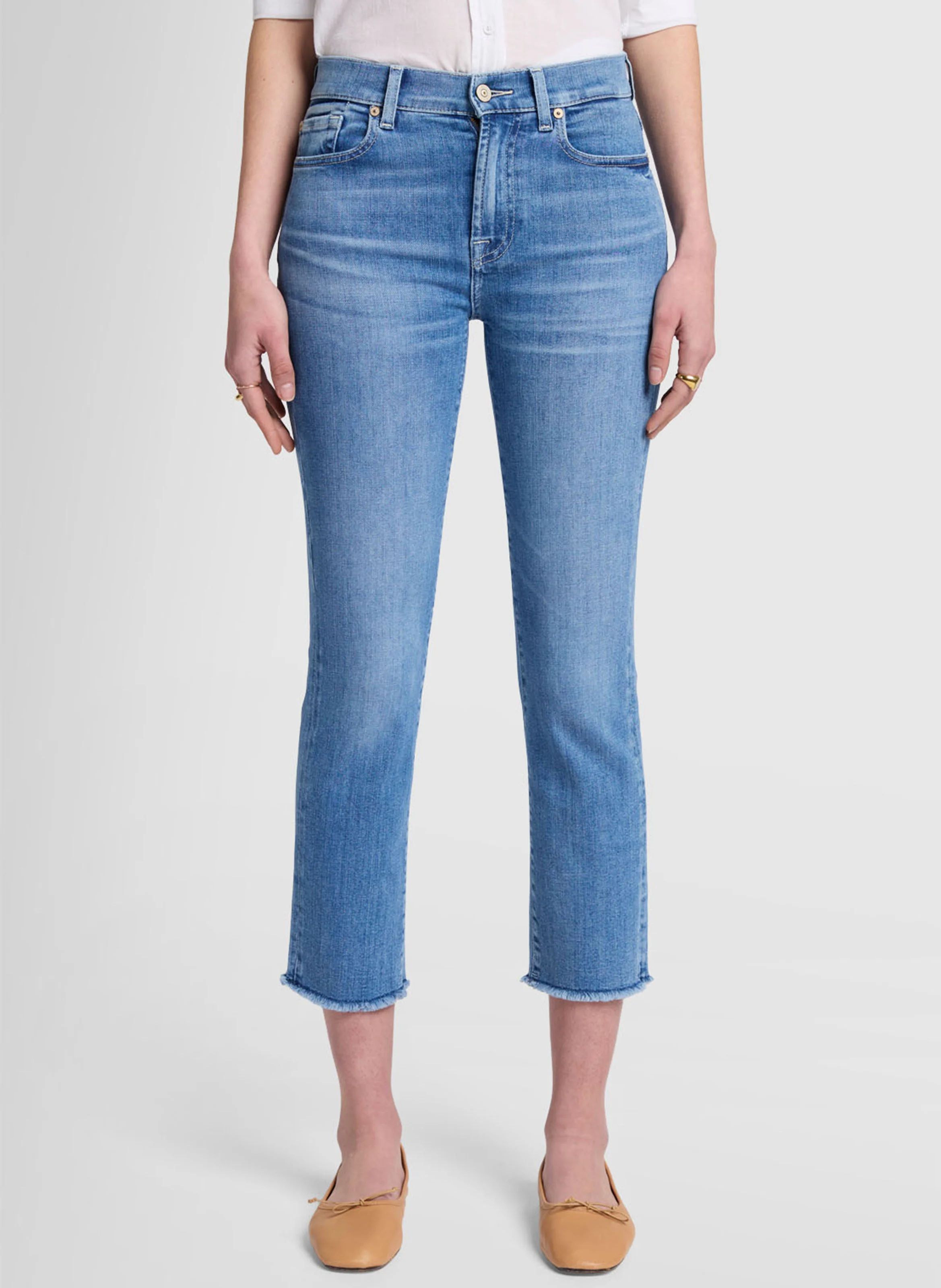 SLIM ILLUSION MARE - Jean slim bootcut en coton mélangé | Bleu