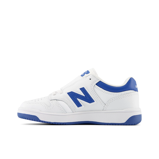 New Balance Little Kids' 480 Sneakers, White/Blue Agate, 32