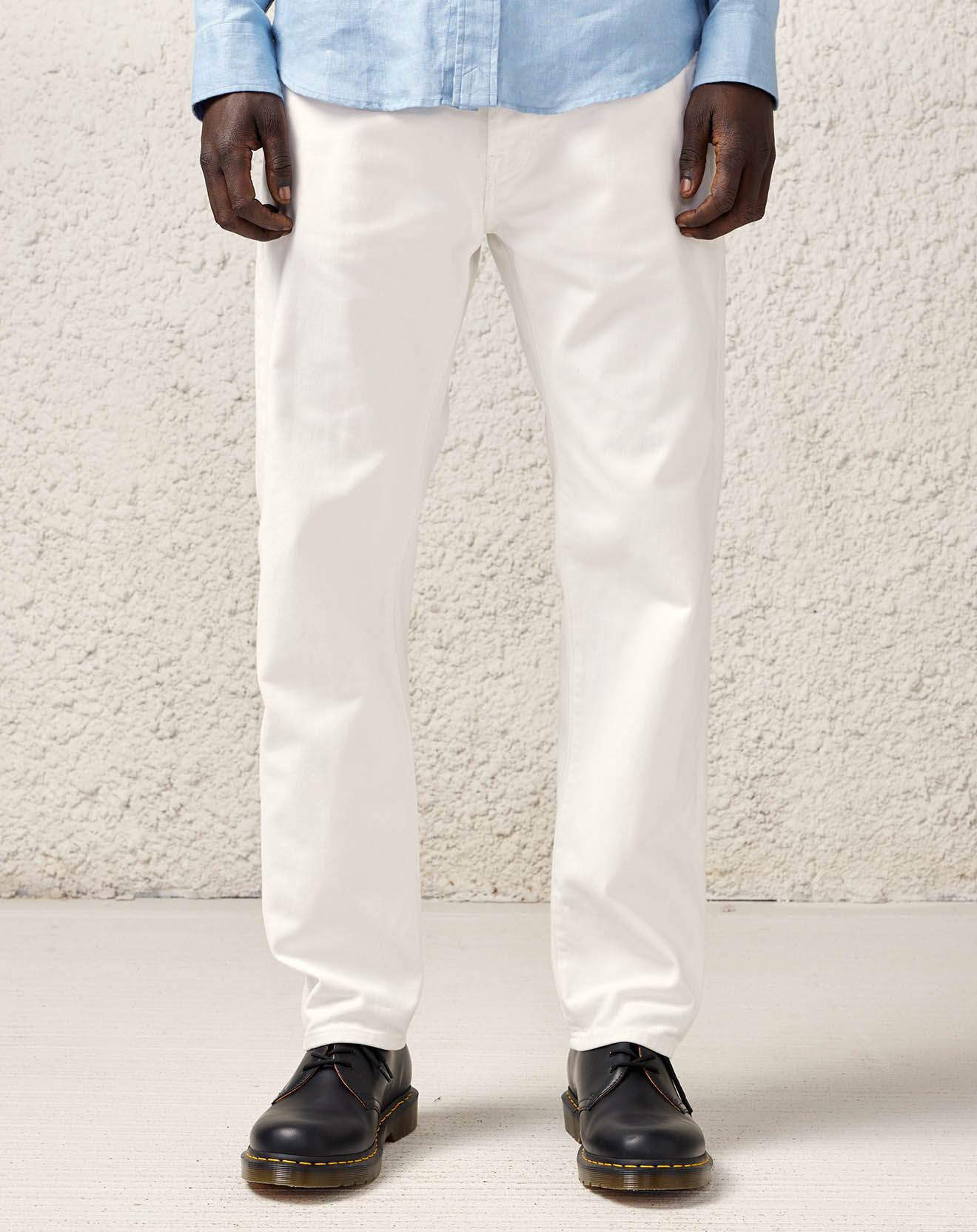 Bellerose Jean loose en Toile de Coton Percy blanc