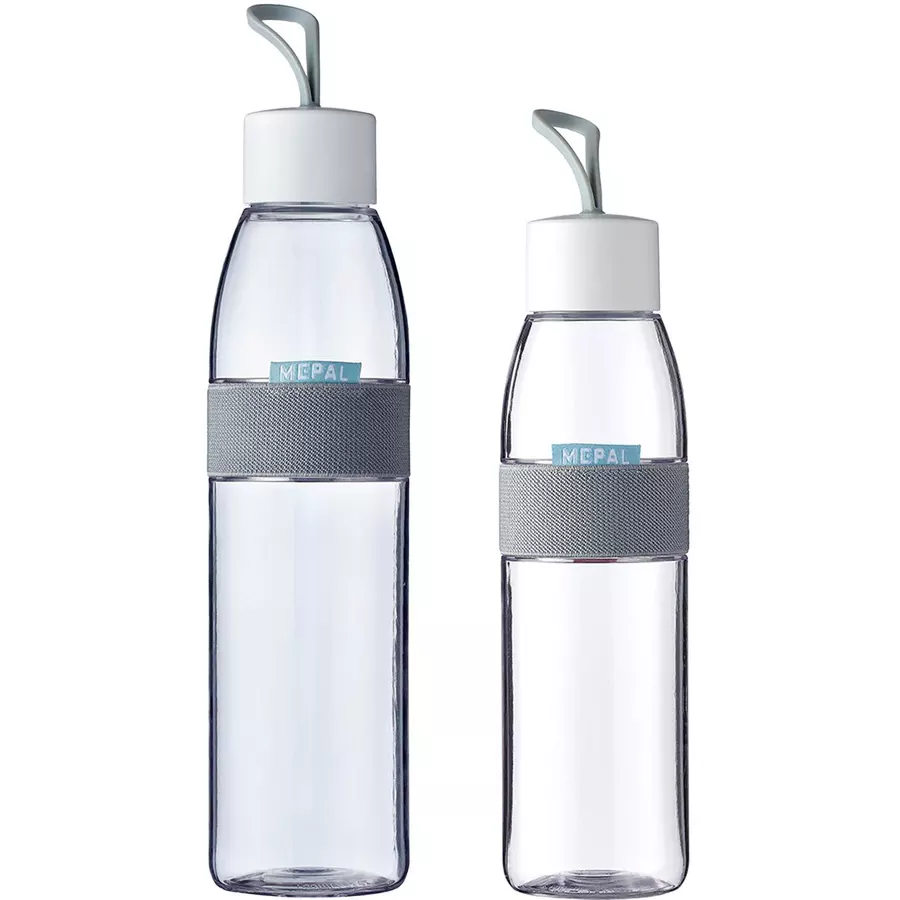 Mepal Trinkflaschen ELLIPSE 500 ml & 700 ml 2er Set weiß
