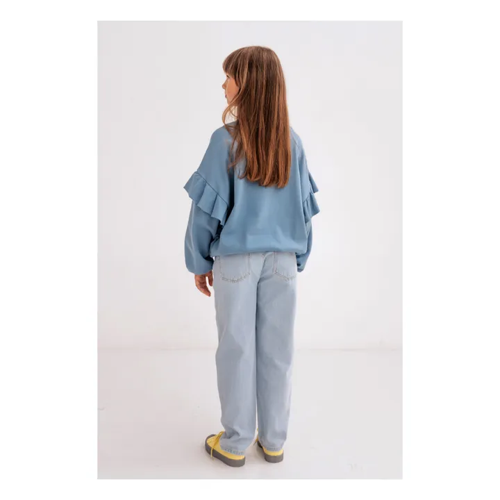 Repose AMS Jean Coton Recyclé 5 Poches | Bleu ciel