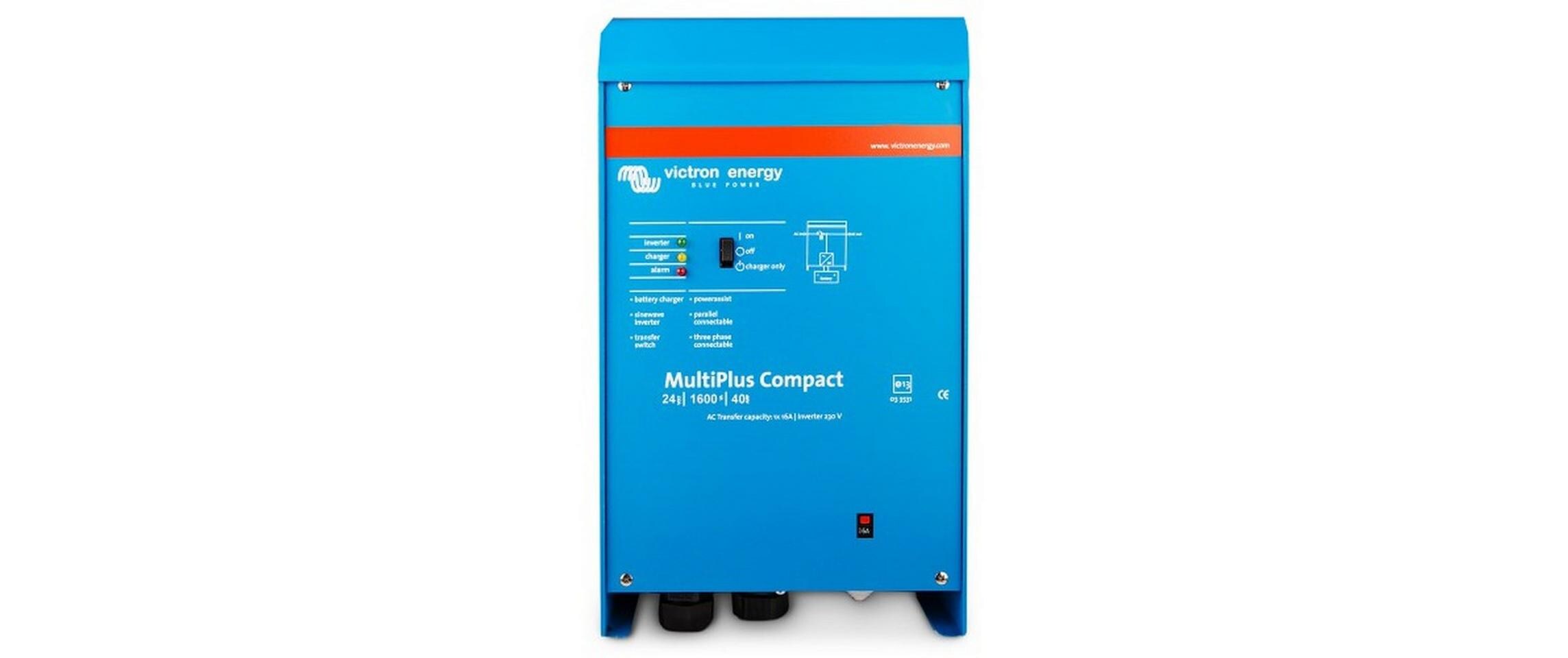 Wechselrichter MultiPlus C 24/1600/40-16 24 V 1600 VA 40A<br>Wechselrichter mit 94% Wirkungsgrad