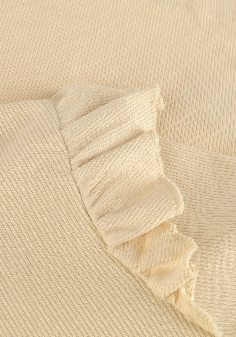 LIL\\' ATELIER beige lil' atelier  nmfgago kuo slim top emb