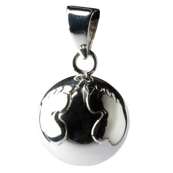 Bijou de grossesse Bola   Argent avec pieds        de               Babylonia