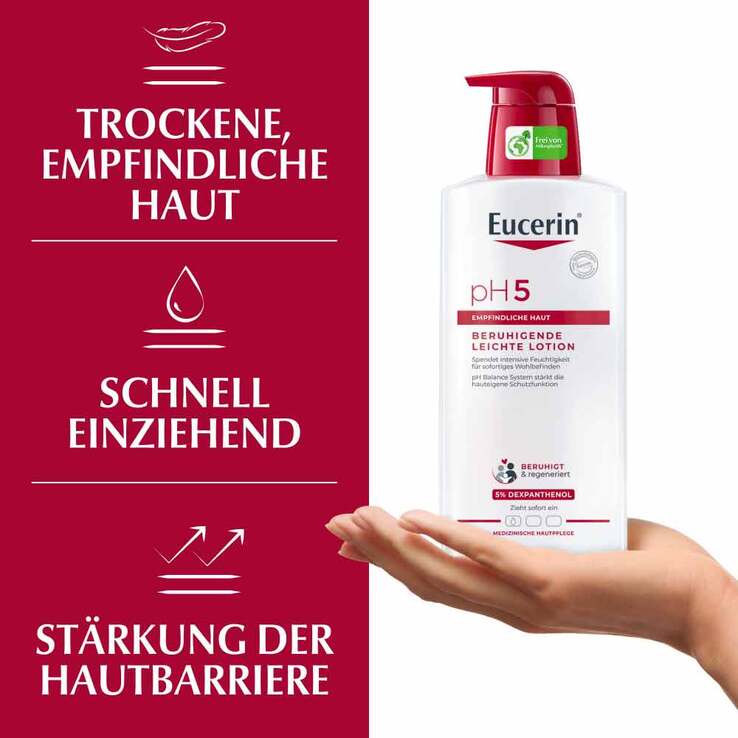Eucerin pH5 leichte Lotion empfindliche Haut, 400 ml