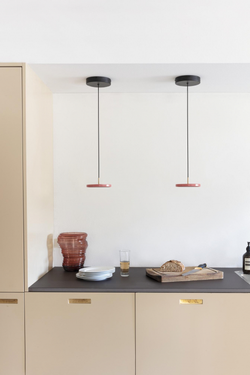 Umage Asteria Micro hanglamp LED Ø15 messing/antraciet