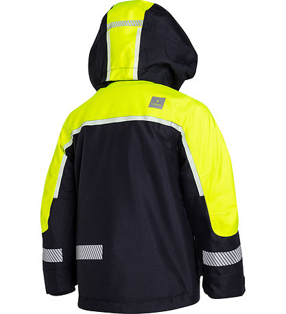 ILDHU Vinterjakke - Norly - Navy/Yellow m. Sølvlysende Reflekser