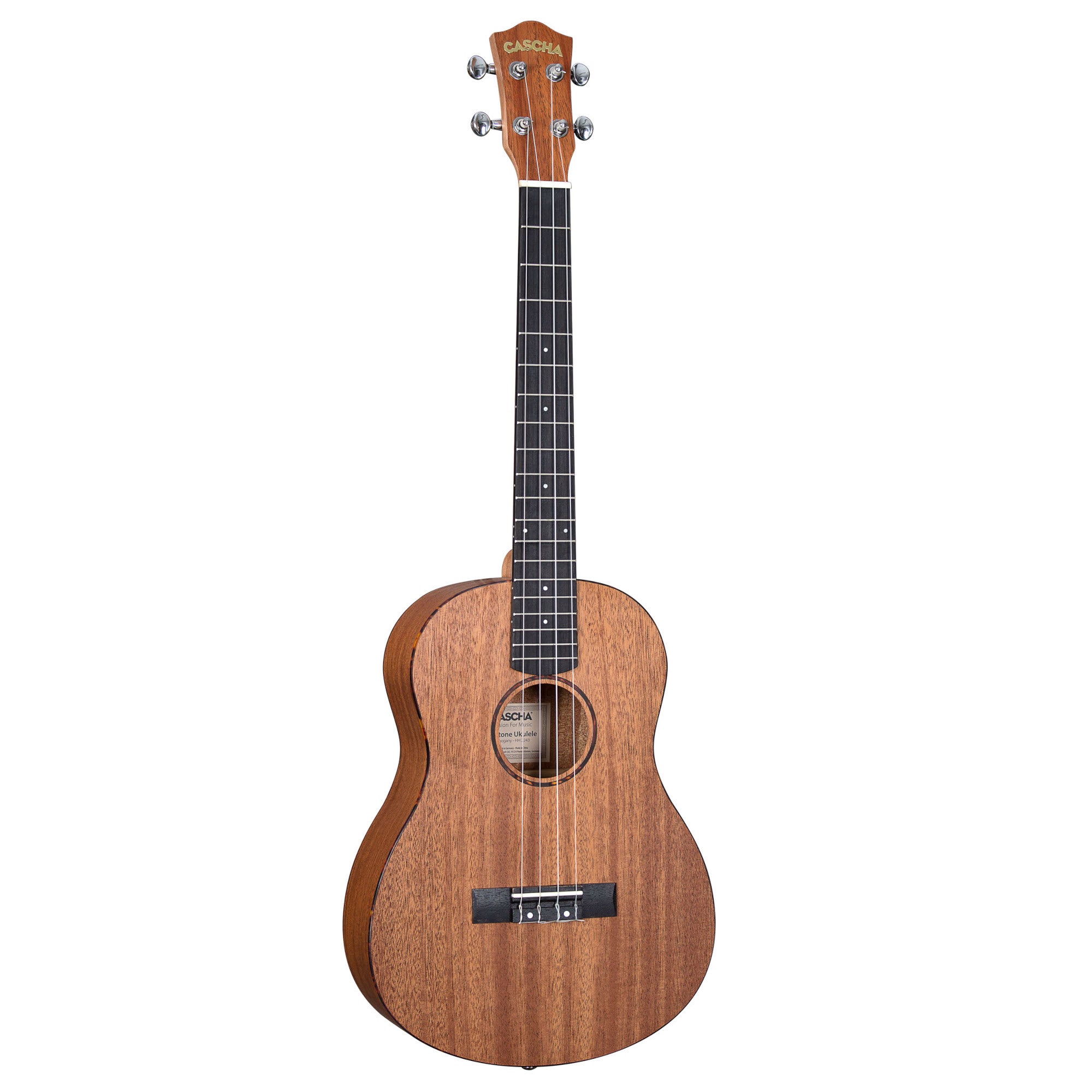 Cascha HH 2243 bariton ukelele mahonie met gigbag