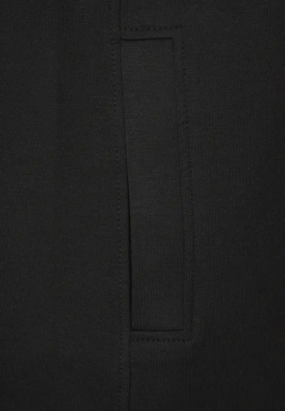 Sweatkleid mit Taschen - Black