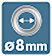 Oeillets Rapid Ø8mm