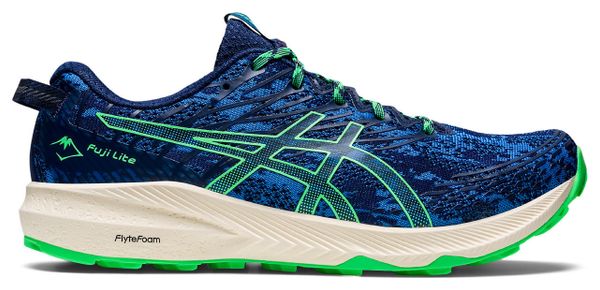 Chaussures Running Asics Fuji Lite 3 Bleu Vert