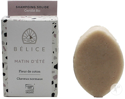 Bélice Matin D'Été Shampoing Solide Cheveux Normaux Fleur De Coton Bio 85g