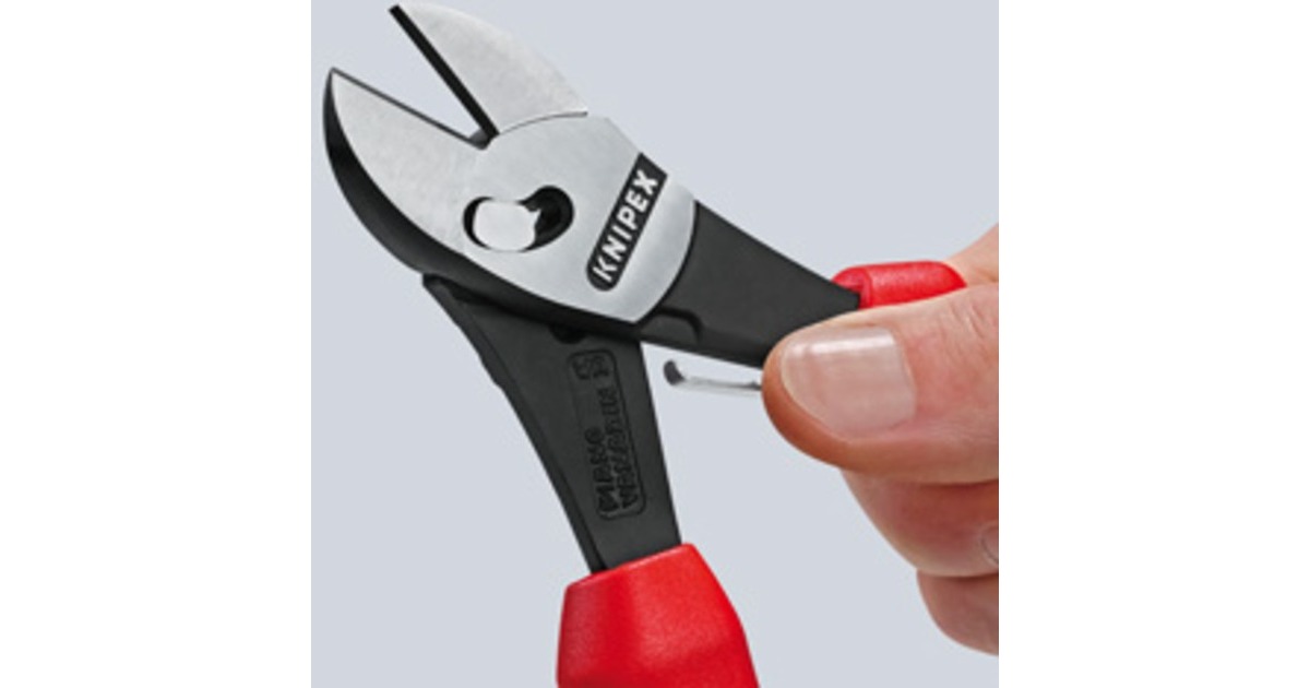 KNIPEXTwinForce Zijsnijtang 7372180F kniptang  (Rood/blauw)