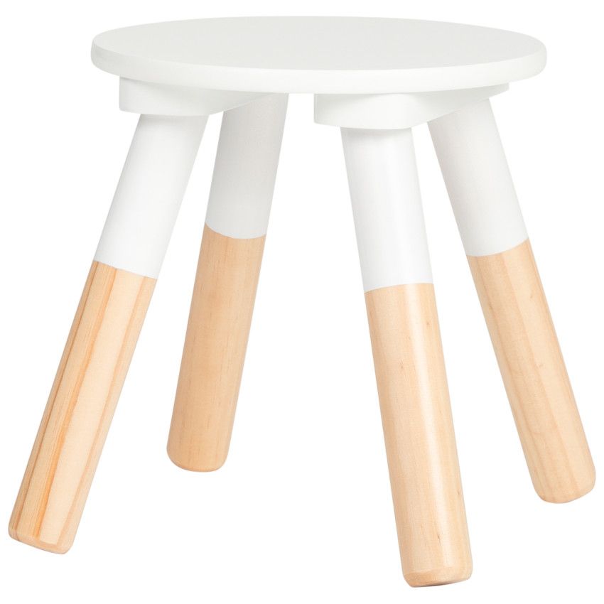 Tabouret maternelle - Ecru