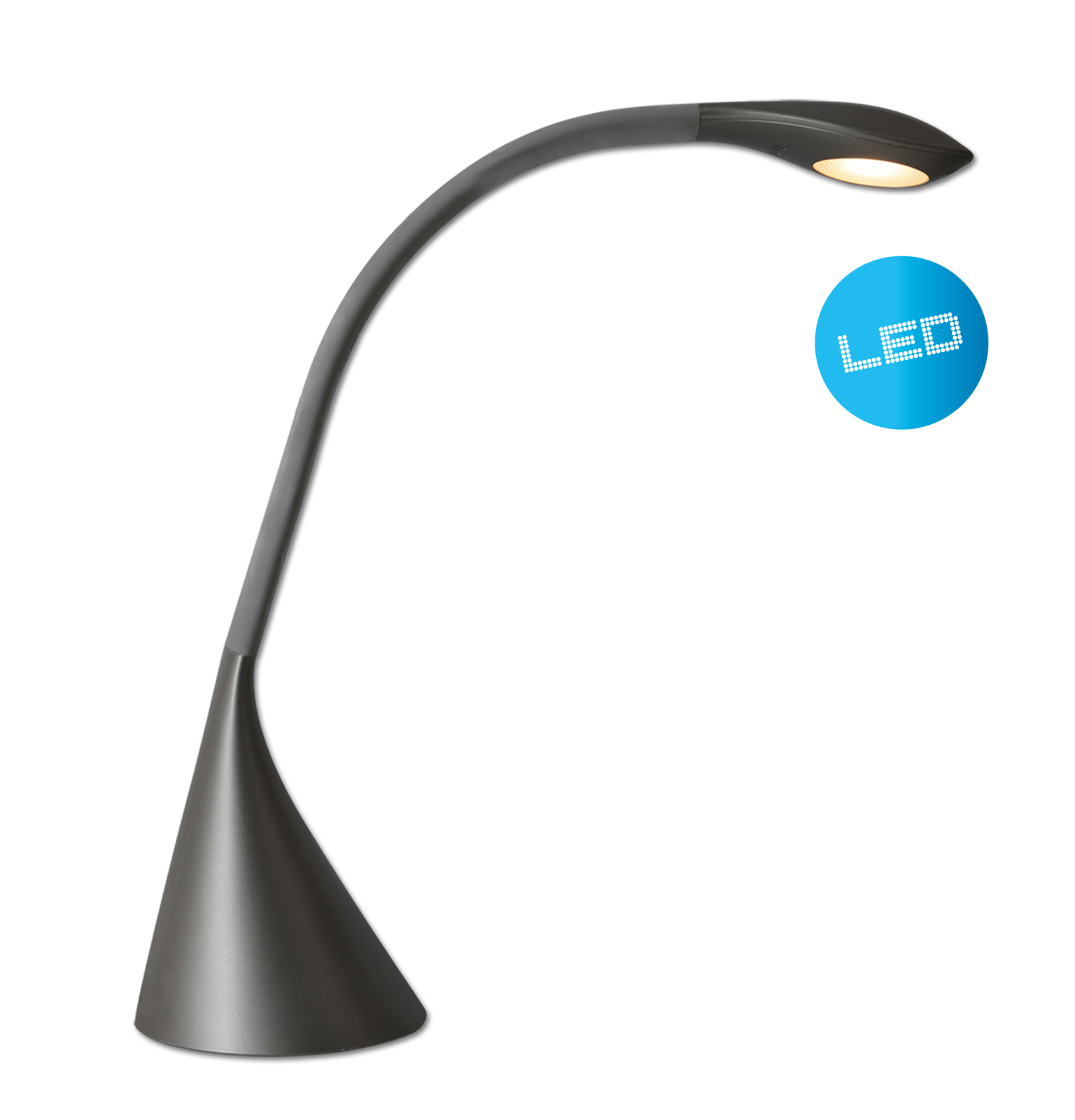 LED-Tischleuchte ALF - grau - dimmbar - 39,5 cm