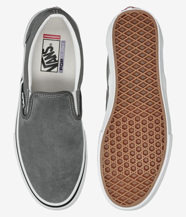 Vans Skate Slip-On Schuh (pewter white)