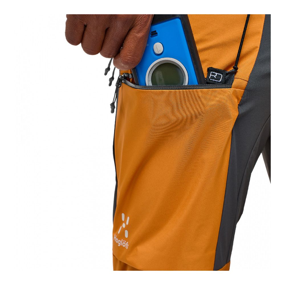Haglöfs L.I.M HYBRID TOURING - Pantalon ski Homme desert yellow/magnetite