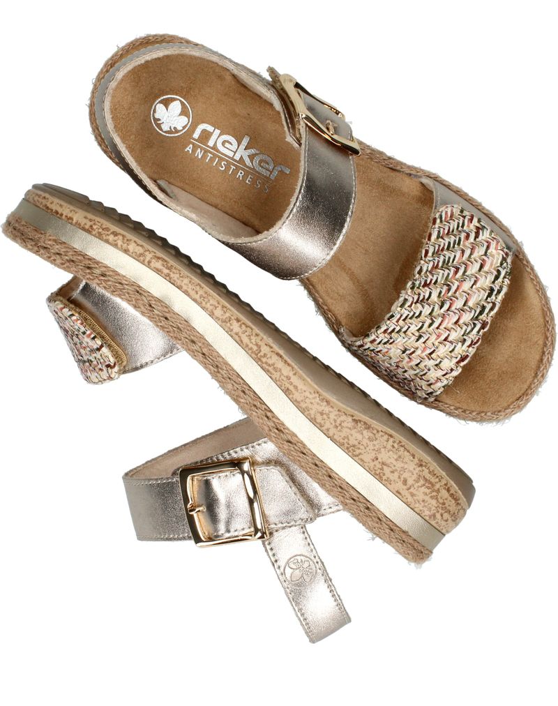 Rieker Sandalen Goud Dames