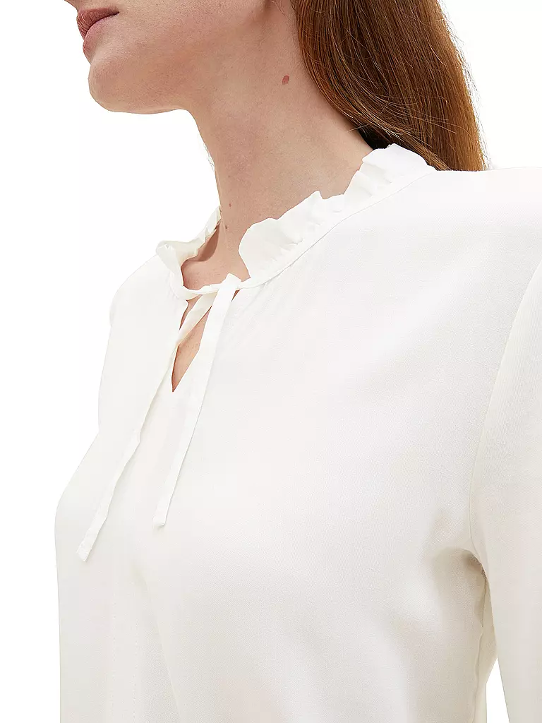 TOM TAILOR Langarmshirt  weiss