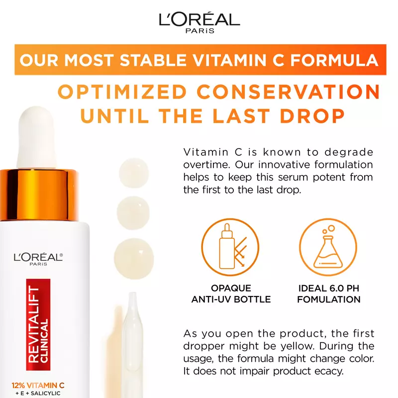 L'Oréal Paris Revitalift Clinical 12% Vitamin C Serum 30 ml