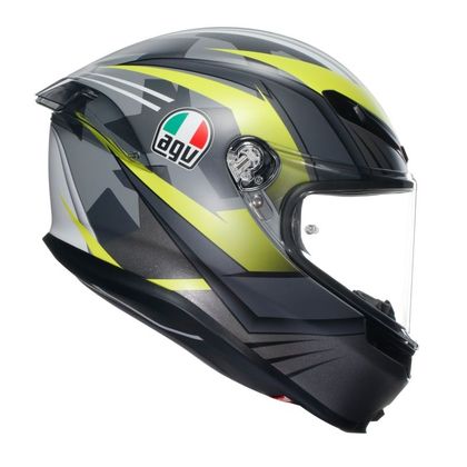 Casque AGV K-6 S - EXCITE - Gris / Jaune