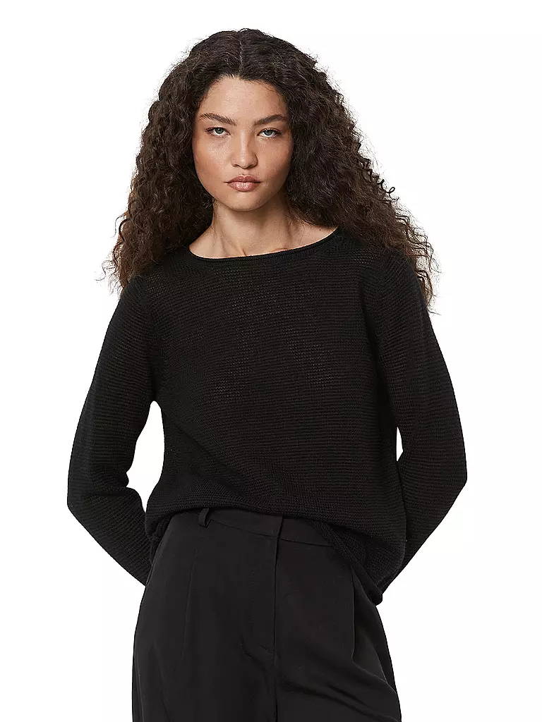 MARC O'POLO Pullover schwarz