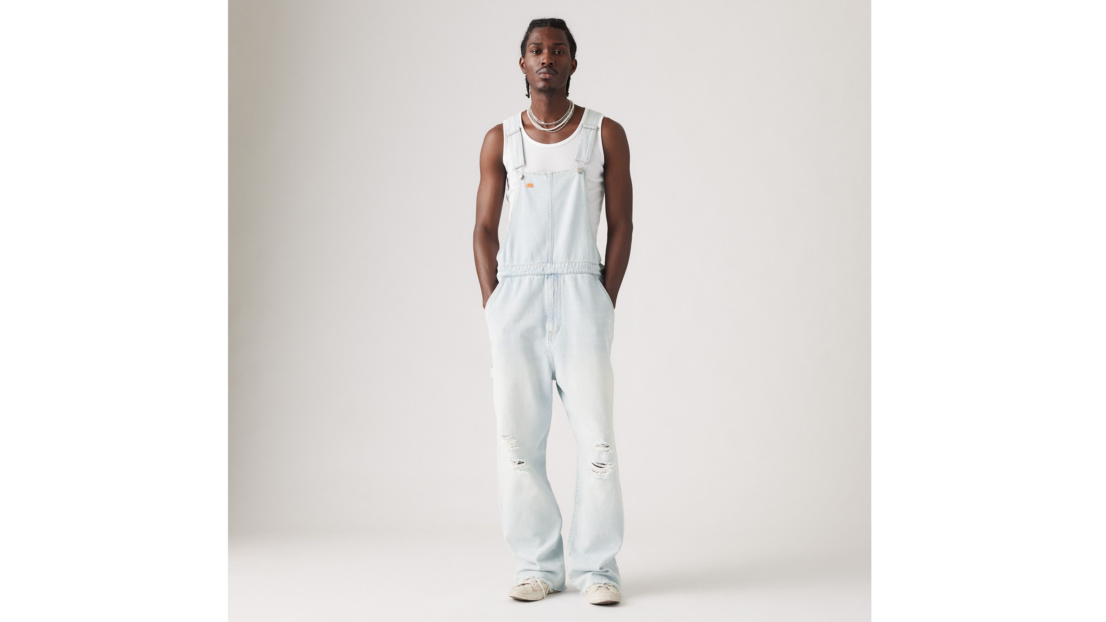 Levi's® x ERL Salopette Denim - Light Indigo - Bleu