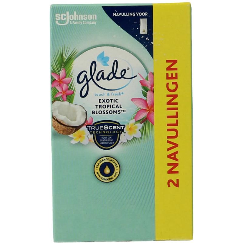 Glade Touch & fresh navul duo exotic tropical blossoms (2 x 10 ml)