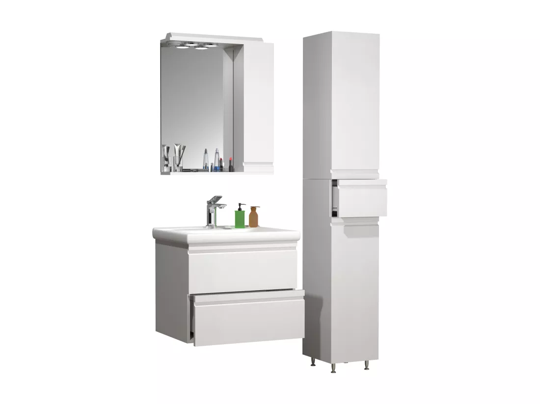 Plan de toilette 4 pièces Lavabo Silora L
